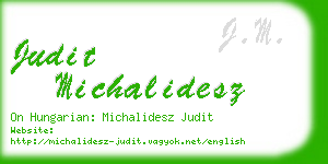 judit michalidesz business card